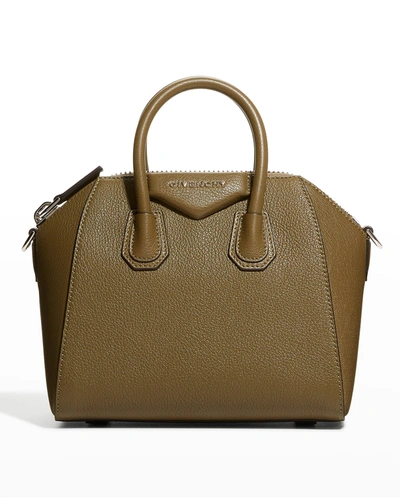 Givenchy Antigona Mini Grained Leather Bag In Black