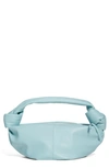 Bottega Veneta Mini Leather Hobo In Spearmint