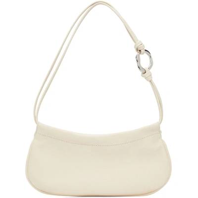 Staud Tate Textured-leather Shoulder Bag In Nude