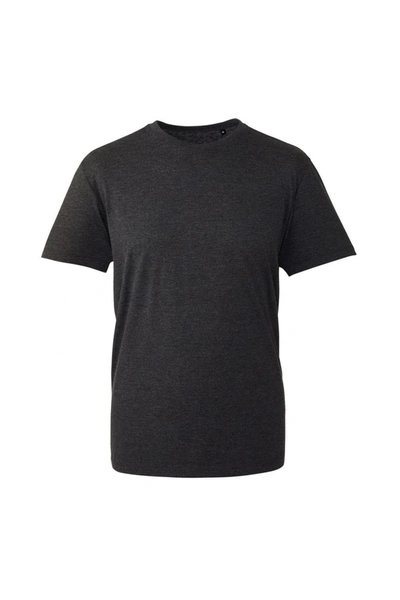 Anthem Mens Short Sleeve T-shirt (black Marl) In Grey