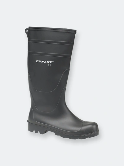 Dunlop Universal Pvc Welly / Mens Wellington Boots / Rain Boots In Black