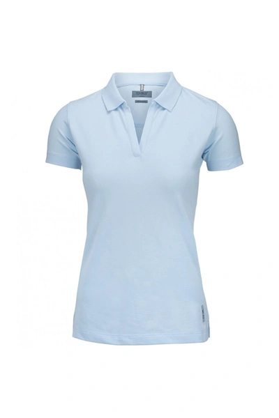 Nimbus Womens/ladies Harvard Stretch Deluxe Polo Shirt (sky Blue)