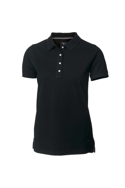 Nimbus Womens/ladies Yale Short Sleeve Polo Shirt (black)