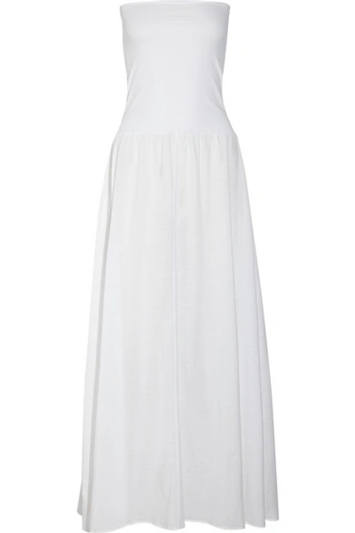 Eres Zephyr Ankara Cotton-jersey Maxi Dress In White