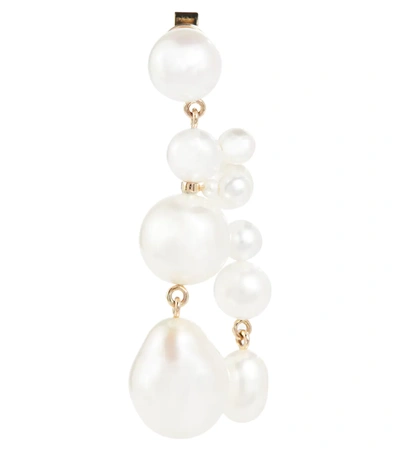 Sophie Bille Brahe Beverly 14kt Gold Earrings With Pearls