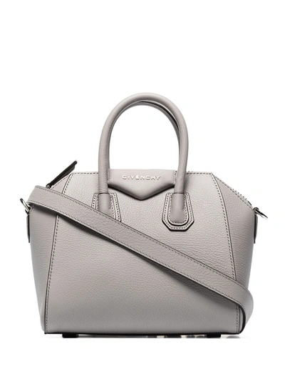 Givenchy Antigona Mini Tote Bag In Grey