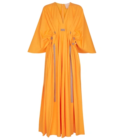 Roksanda Womens Honeycomb Naomina Cotton-poplin Midi Dress 6