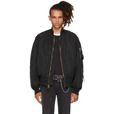 Alyx Ssense Exclusive Reversible Black Alpha Industries Edition born Bored Ma 1 Bomber Jacket ModeSens