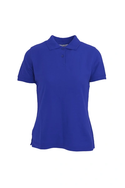 Absolute Apparel Womens/ladies Diva Polo In Blue