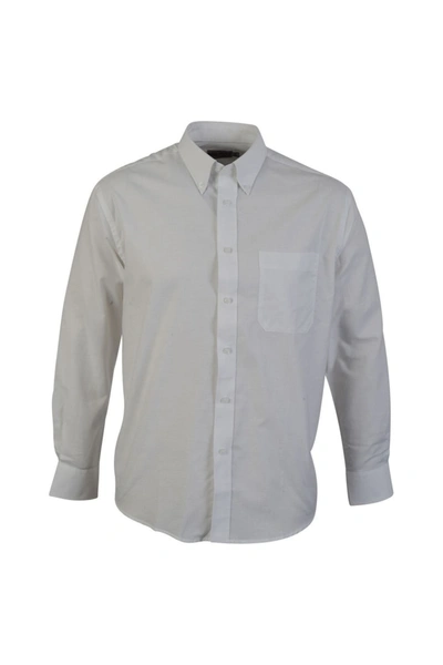 Absolute Apparel Mens Long Sleeved Oxford Shirt (white)