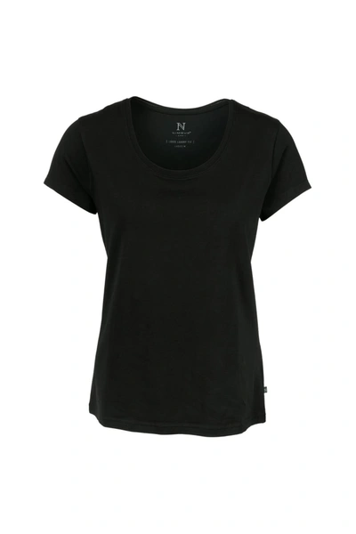 Nimbus Womens/ladies Montauk Essential Short Sleeve T-shirt (black)