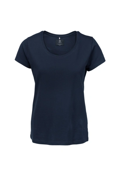 Nimbus Womens/ladies Danbury Pique Short Sleeve T-shirt (navy) In Blue