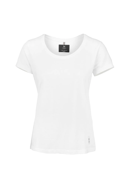 Nimbus Womens/ladies Danbury Pique Short Sleeve T-shirt (white)