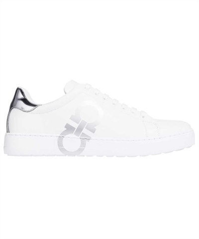 Ferragamo Number Sneakers In White