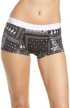 Tomboyx Boyshorts In Gray Bandana Patchwork