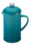 Le Creuset Stoneware French Press In Blue