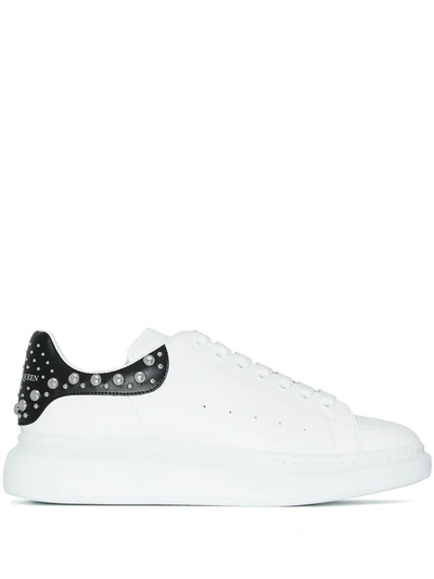 Alexander Mcqueen Oversized Embellished Low-top Sneakers In White | ModeSens