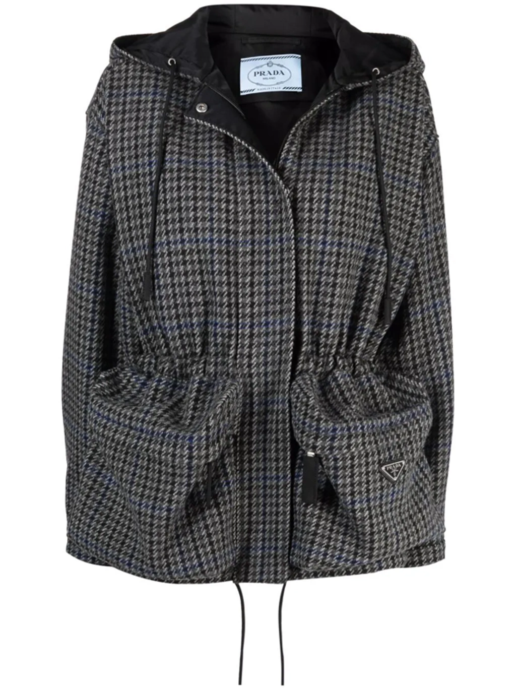 【プラダ・PRADA】Single-breasted houndstooth check jacket Prada Single-breasted houndstooth check jacket | REVERSIBLE