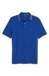 Polo Ralph Lauren Solid Cotton Polo Shirt In Heritage Royal