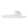 Hugo Boss White & Multicolor Bay Slides In Open White