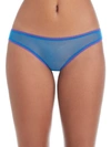 On Gossamer Gossamer Mesh Hip Bikini In Saphhire Blue