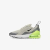 Nike Air Max 270 Little Kids' Shoe In Light Bone,volt,particle Grey,black