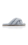 Ugg Women's Scuffita Sheepskin Sandals In Ash Fog