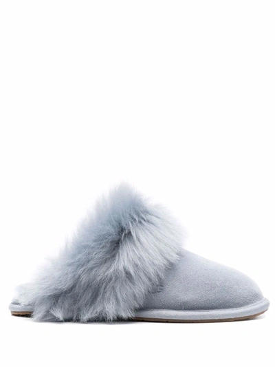 Ugg Scuff Sis Dyed Sheepskin Slippers In Ash Fog