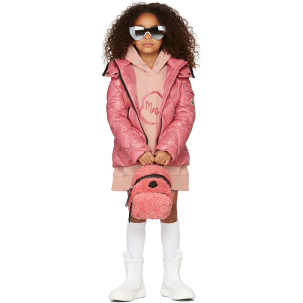 MONCLER◆KAMILET ナイロン ギャザーコート 8A ピンク 32855120_13?w=1024