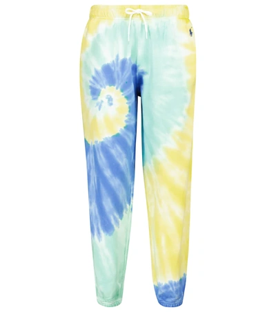 Polo Ralph Lauren Tie-dye Tapered Track Pants In Yellow