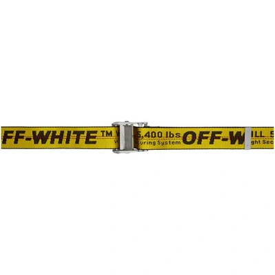 Off-white Ssense Exclusive Yellow & Silver Industrial Belt | ModeSens