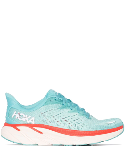 Hoka One One Blue Clifton 8 Low Top Sneakers