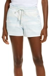 Rachel Parcell Drawstring Shorts In Blue Cloud