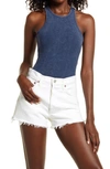 Allsaints Jamie Tank Bodysuit In Rumor Blue