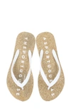 Asportuguesas By Fly London Base Flip Flop In 000 Natural/ White Rubber