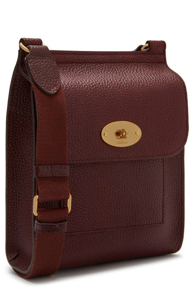 Mulberry Small Antony Leather Crossbody Bag In Oxblood