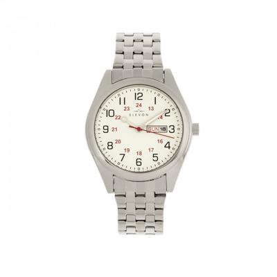 Elevon Gann White Dial Mens Watch Ele106-1 In Silver / White