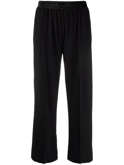 Atm Anthony Thomas Melillo Pressed-crease Elasticated-waist Trousers In Flint Melange