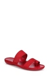 Naturalizer Gen N-drift Thong Sandals Women's Shoes In Blaze Red Nubuck