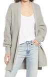 Free People Nightingale Cardigan In Silver Gleam