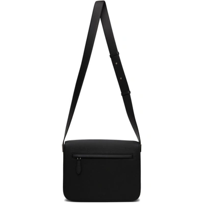 Burberry Olympia Grained-leather Cross-body Bag In Black