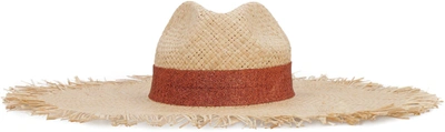 Oseree Saint Tropez Wide-brimmed Straw Hats In Copper