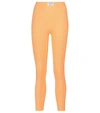 Adam Selman Sport Assential Mid-rise Leggings In Orange