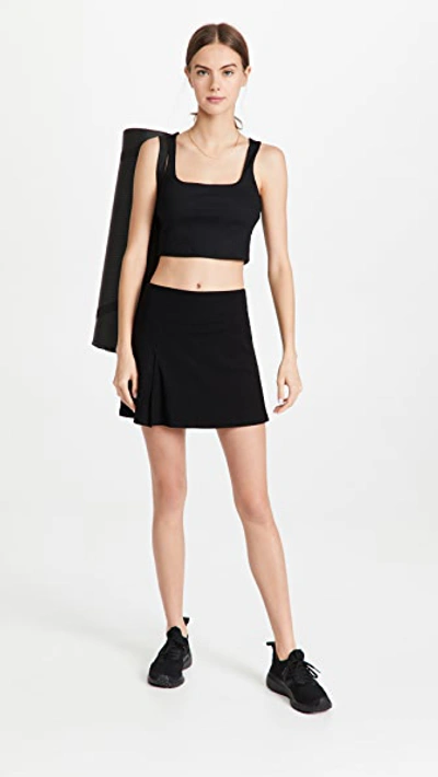 Year Of Ours Club High-waisted Skort In Black