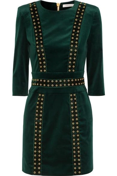 slim fit dress slacks BALMAIN Embellished velvet dress  Luisa World