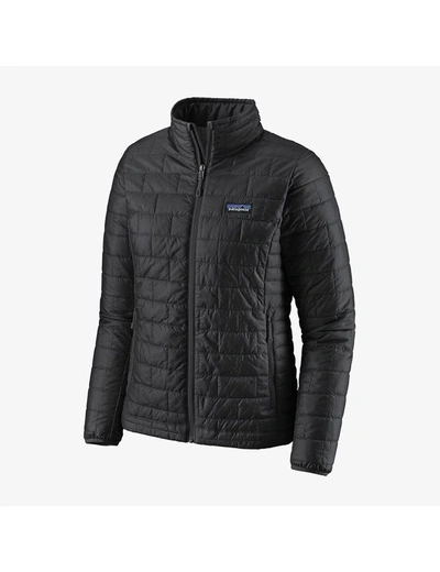 Patagonia Nano Puff Brick-pattern Recycled-polyester Jacket In Blk