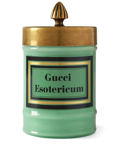 Gucci Esotericum-scented Murano-glass Candle In Pale Pastel Gre
