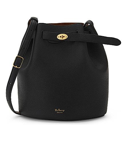 Mulberry Abbey Leather Bucket Bag In Black Oak | ModeSens