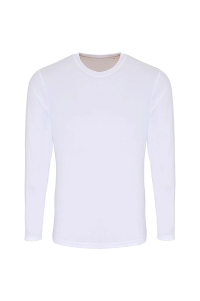 Tridri Mens Long Sleeve Performance T-shirt (white)