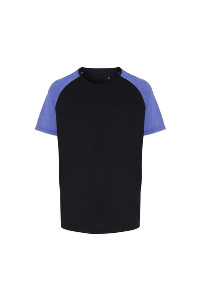 Tridri Mens Contrast Sleeve Performance T-shirt (navy/blue Melange)